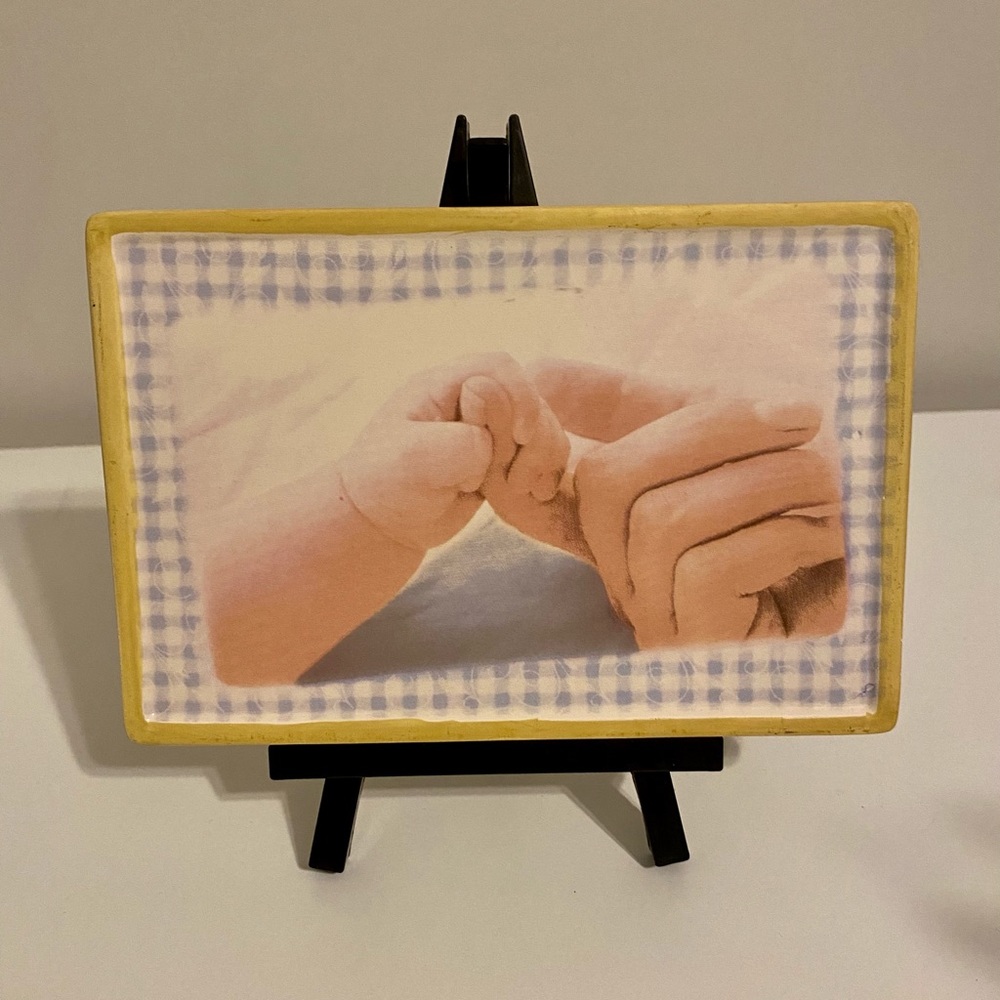 Post card from heaven table plaque decor with stand